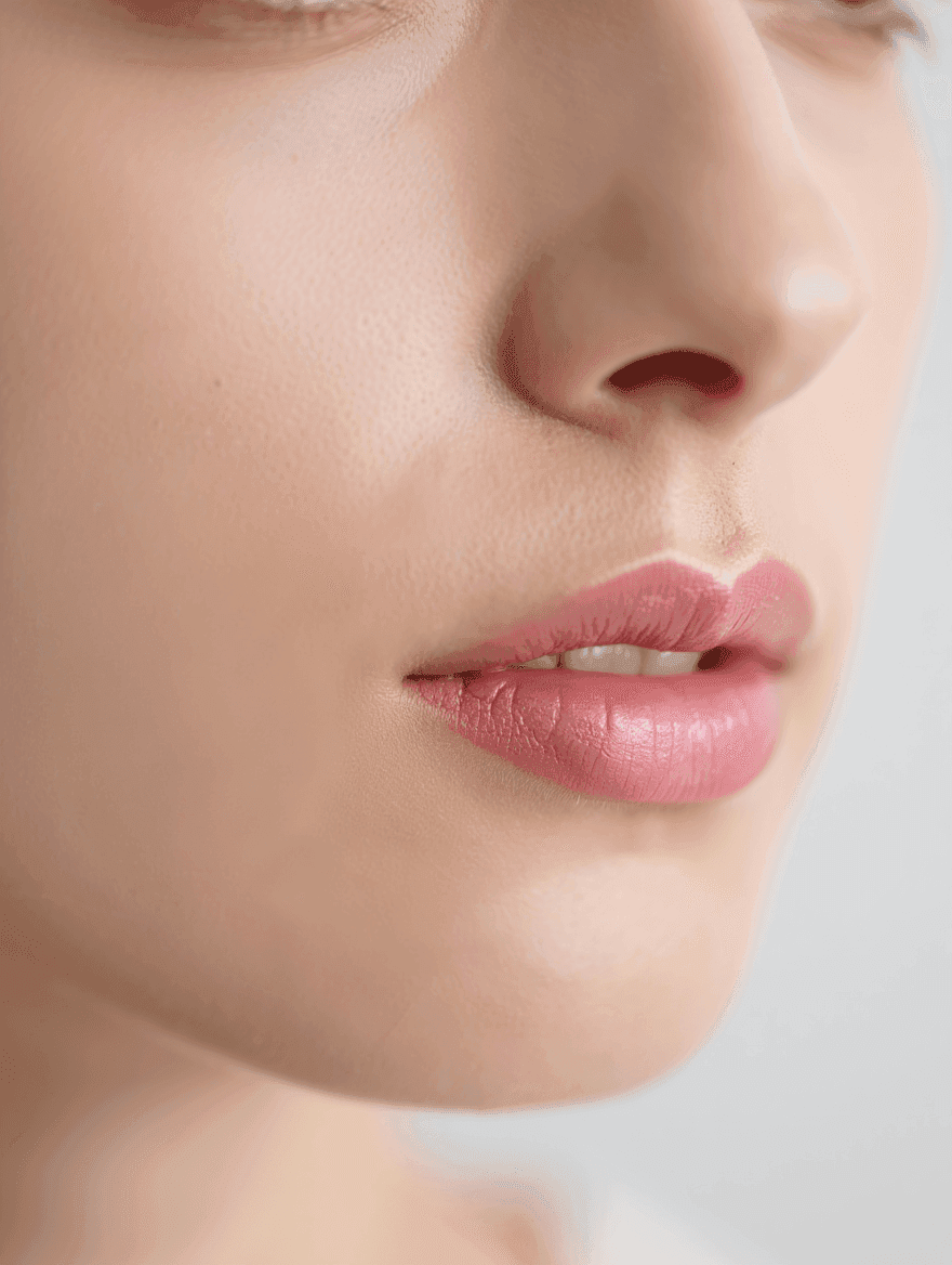 Volle, natürliche Lippen mit Hyaluronsäure